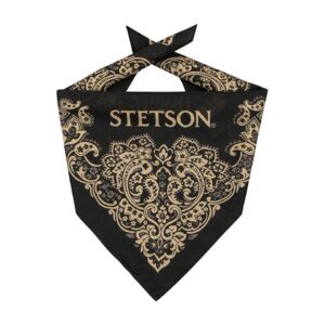 Šátek Bandana Cotton Stetson/černý